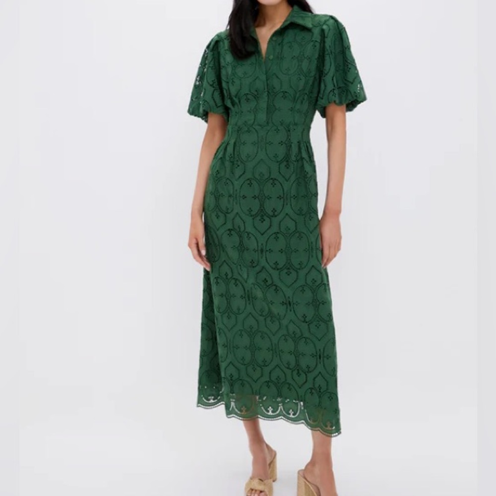 Tuckernuck Emerald Lace Maxi Dress